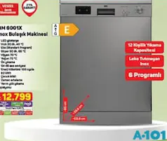 BM 6001X INOX BULAŞIK MAKİNESİ